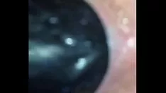 Reproducir Chica con gran consolador negro