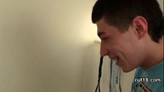 Play Adolescent lucy slave is excited by horned guy