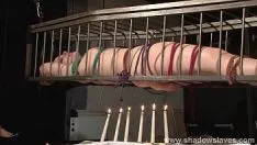 播放 笼子里的美式语言恋物癖在热蜡 bdsm 和弱势部落中模拟加洛林推力