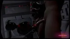 Afspelen Citor3 3D VR game volledig latex pak dikke MILF met enorme tieten pijpt en slikt slaaf sperma