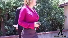 تشغيل مثير سمسار عقارات كريسي لين حصلت على بوسها حفر بواسطة أليكس أسطورة!