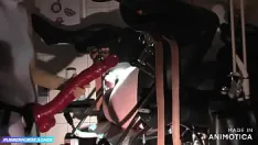 Play Rubbernurse agnes - a successful handjob with balls squeezing wearing long gyn exam gloves during a deep pegging procedure