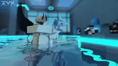 Играть 3D SharkGirl становится мокрой и дикой с покрытыми спермой сиськами в общественном бассейне