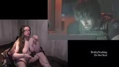Redare Naughty Gamer's Naked Resident Evil 3 Run - Partea 7: BBW tatuat cu piercing -uri