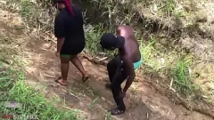 Play Black University Student Enjoys Rough Public Sex on African Safari